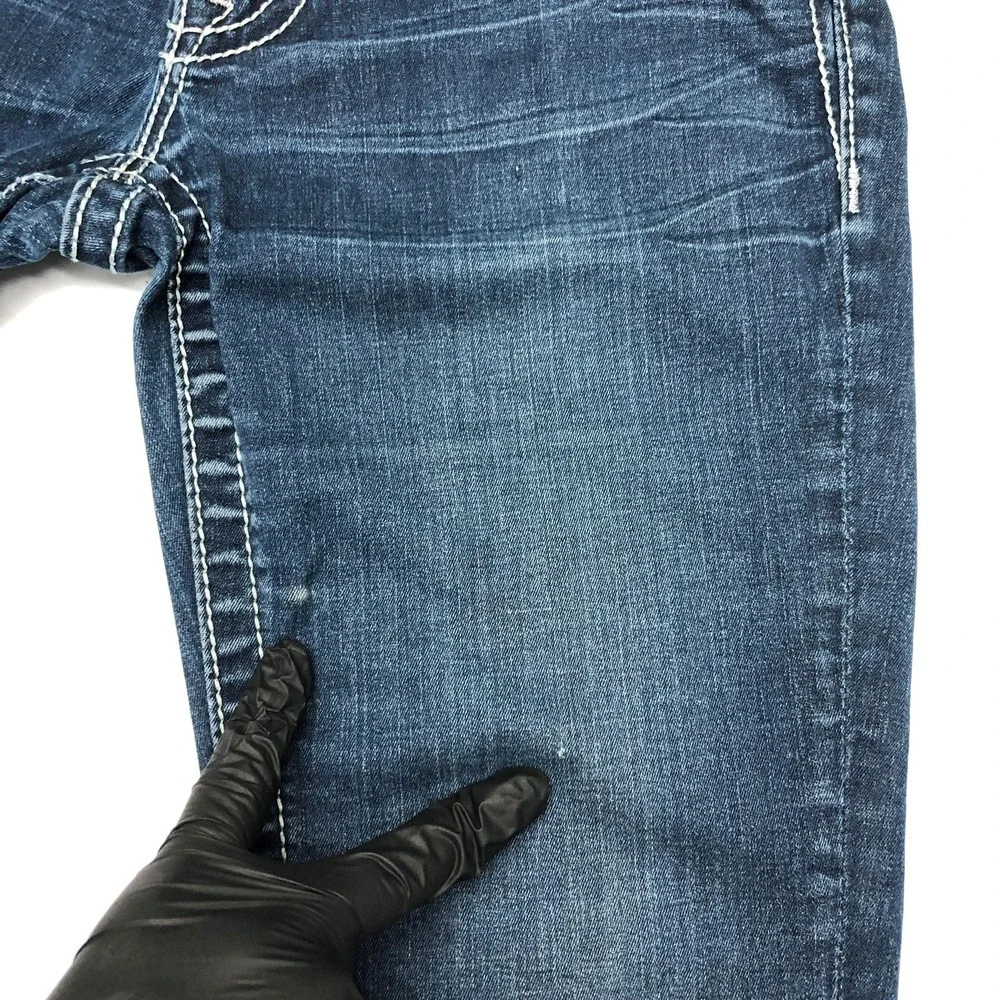 Miss Me Jeans Womens 27 Dark Wash Jegging Skinny Stretch Embellished Pockets Day - Picture 15 of 16